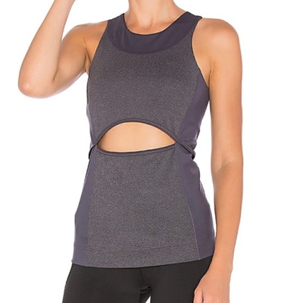 New Adidas by Stella McCartney Yoga Comfort Tank Top In Night Steel NWT Size XS